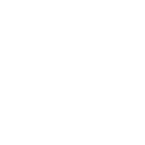 A simple white outline shows two hands holding a leaf. Represents eco-friendliness, sustainability, and environmental care. Set against a green background.