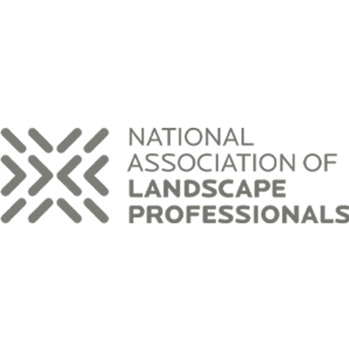 Logo of the National Association of Landscape Professionals featuring a stylized green design with the organization's name in bold capital letters.